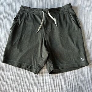 Vuori Ponto Shorts - Dark Green Heather, Medium, Used